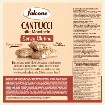 CANTUCCI MANDORLE GLUTEN FREE LATO B INFO